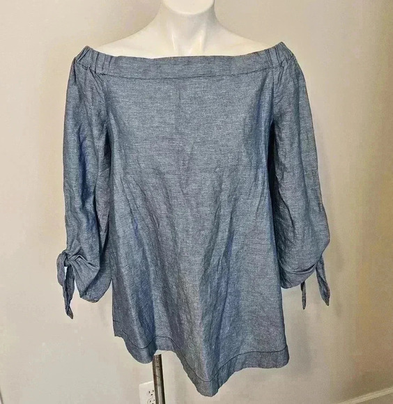 Free People off the shoulder Top Size Medium EUC - Picture 1 of 11